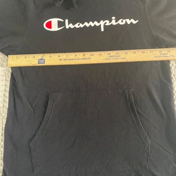 Champion Black Middleweight Hooded Long Sleeve Jersey Men's M - Picture 7 of 10